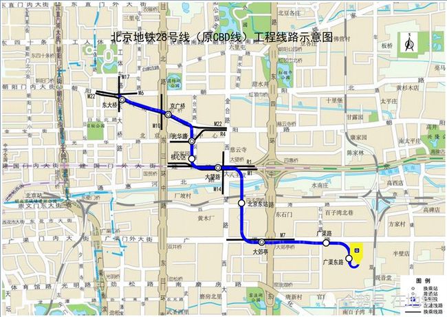 北京地铁28号线最新路线图及其分析概述